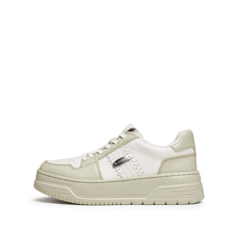 思加图2025春季新款补丁鞋厚底增高板鞋运动休闲鞋女鞋EUW06AM5