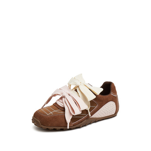 思加图2025春季新款蝴蝶酥芭蕾风德训鞋阿甘鞋百搭休闲运动鞋S1211AM5