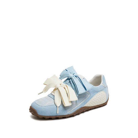 思加图2025春季新款蝴蝶酥芭蕾风德训鞋阿甘鞋百搭休闲运动鞋S1211AM5