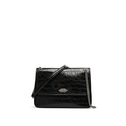 思加图2025夏季新款秋叶包小方包链条包单肩斜挎包时尚背提包X8174BX5