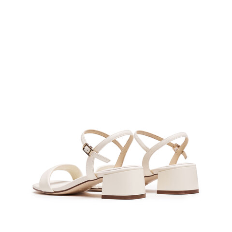 思加图2025夏季新款通勤一字带凉鞋奶油鞋粗跟鞋女凉鞋H8837BL5