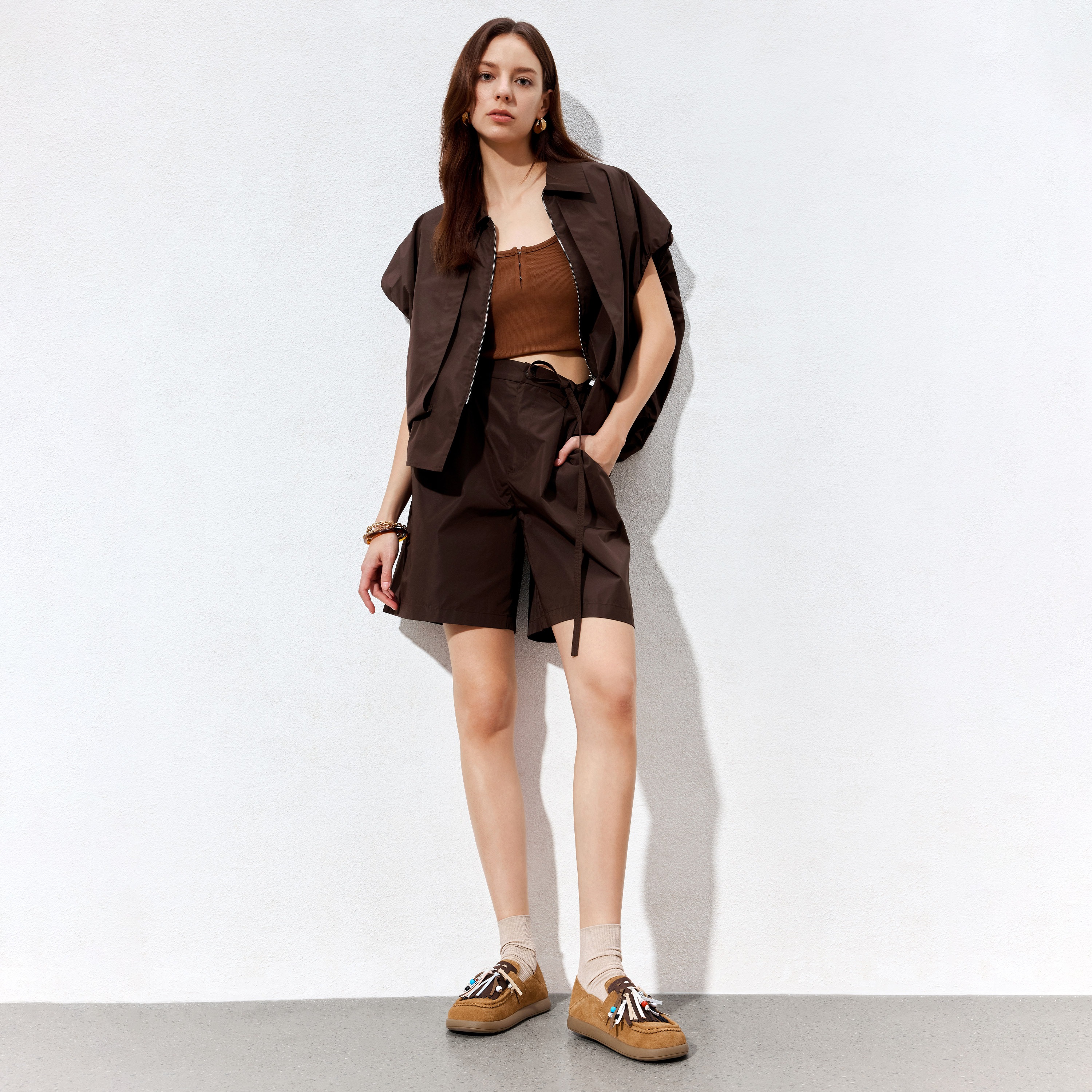 思加图2025春季新款复古勃肯鞋平底鞋休闲鞋单鞋一脚蹬女鞋M7053AA5