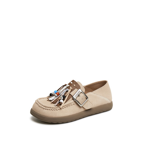 思加图2025春季新款复古勃肯鞋平底鞋休闲鞋单鞋一脚蹬女鞋M7053AA5