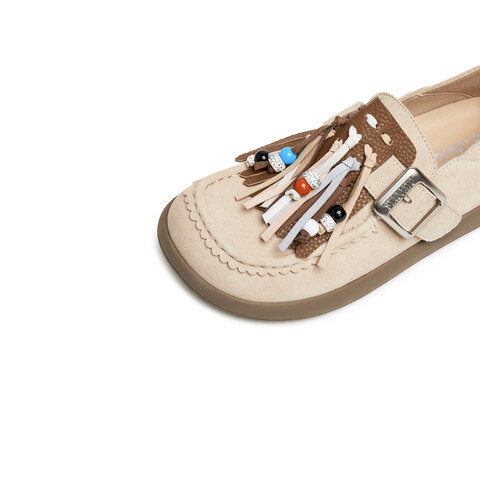 思加图2025春季新款复古勃肯鞋平底鞋休闲鞋单鞋一脚蹬女鞋M7053AA5