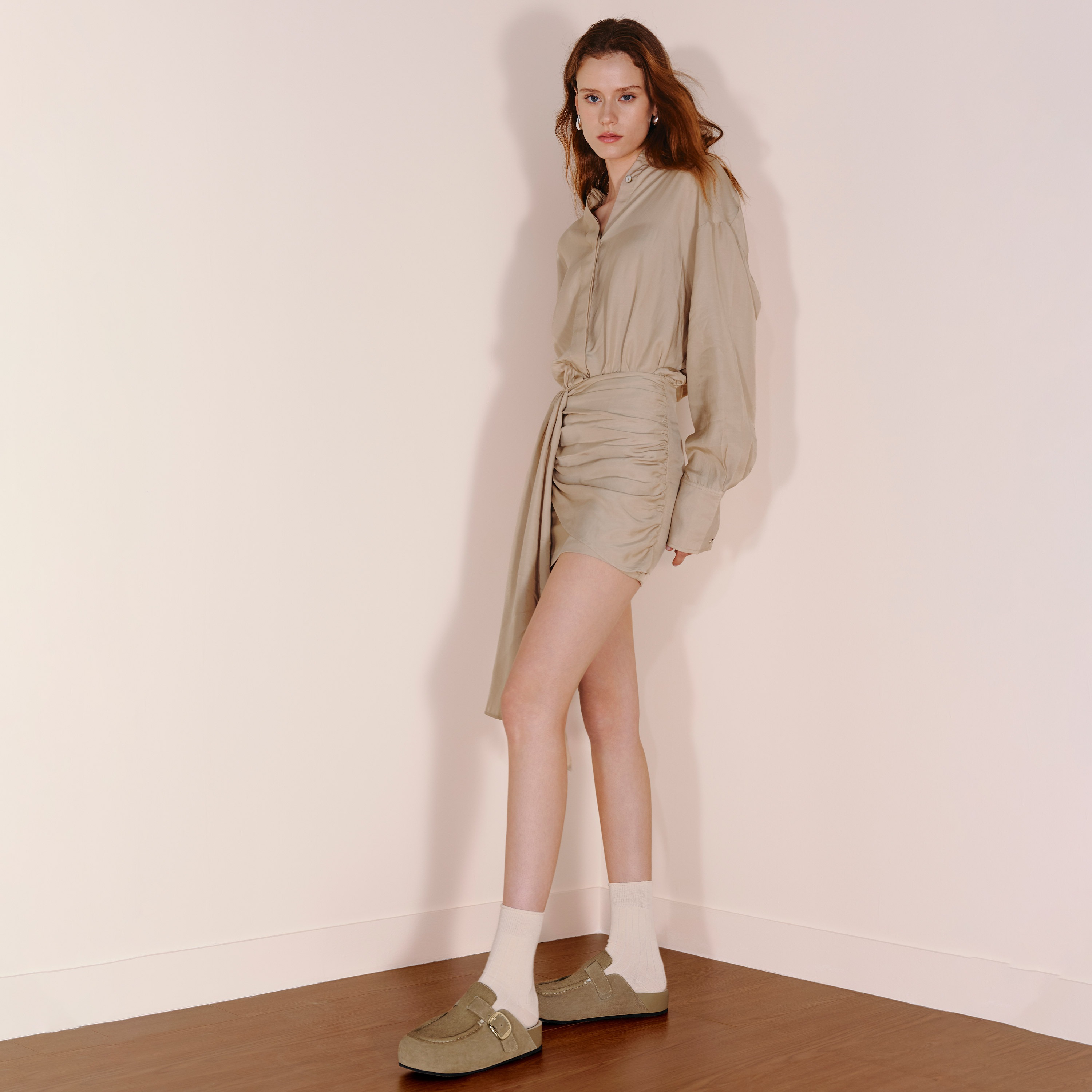 思加图2025秋季新款小笨拖勃肯鞋半拖穆勒拖厚底拖鞋外穿女EG102CH5