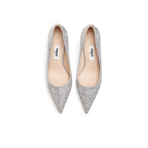 思加图2025夏季新款仙女鞋婚鞋细高跟鞋浅口单鞋优雅女鞋H8016CQ5