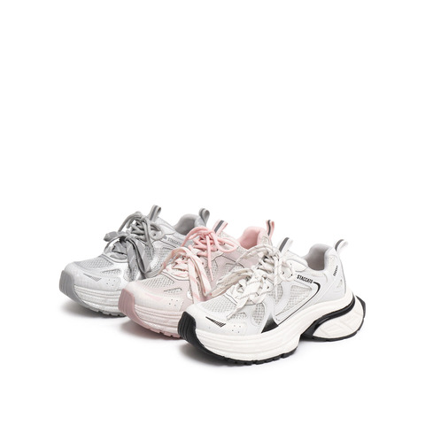 思加图2025秋季新款百搭老爹鞋厚底增高休闲运动鞋透气女鞋J6082CM5