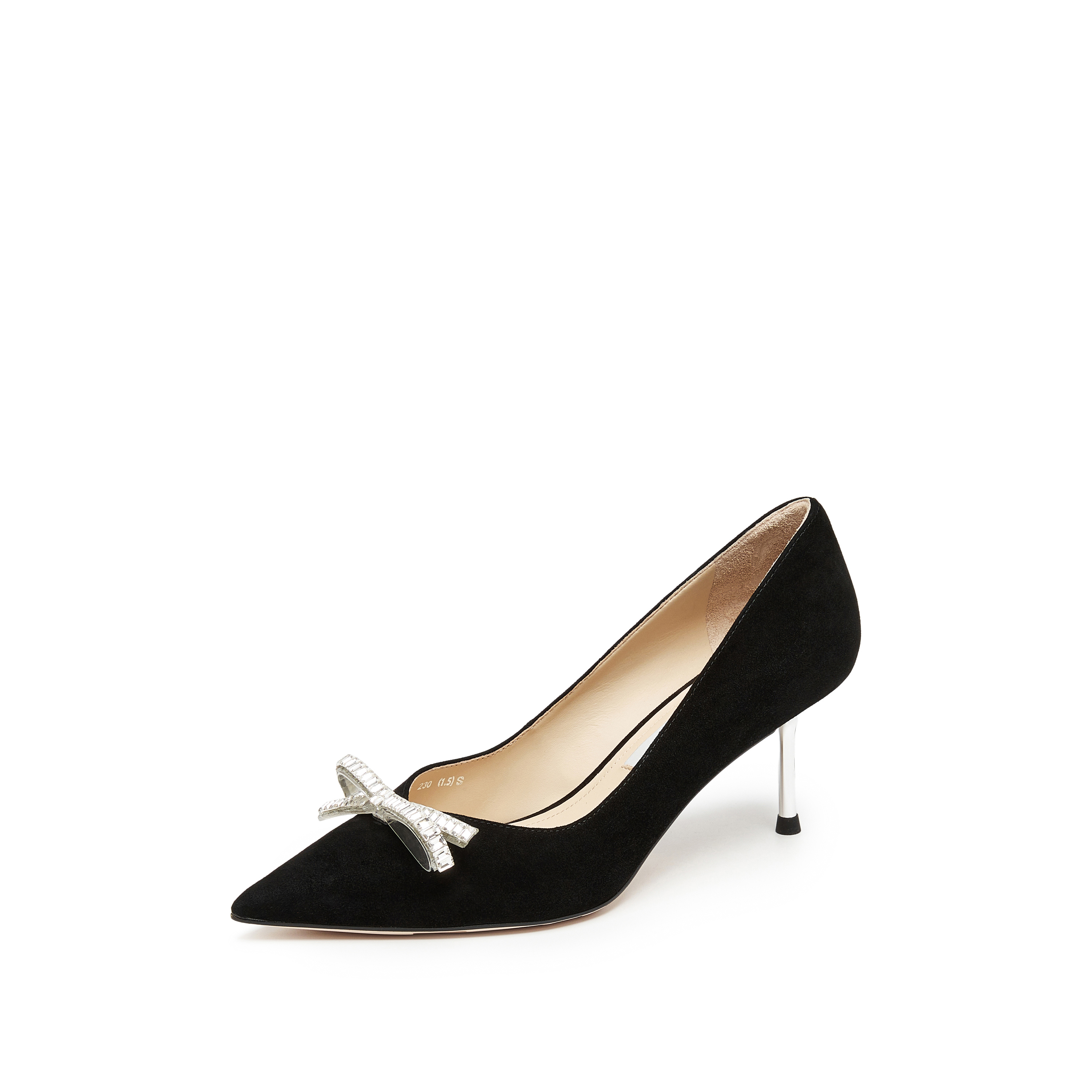 思加图2025秋季新款蝴蝶水星优雅婚鞋细高跟鞋浅口单鞋女鞋EF908CQ5