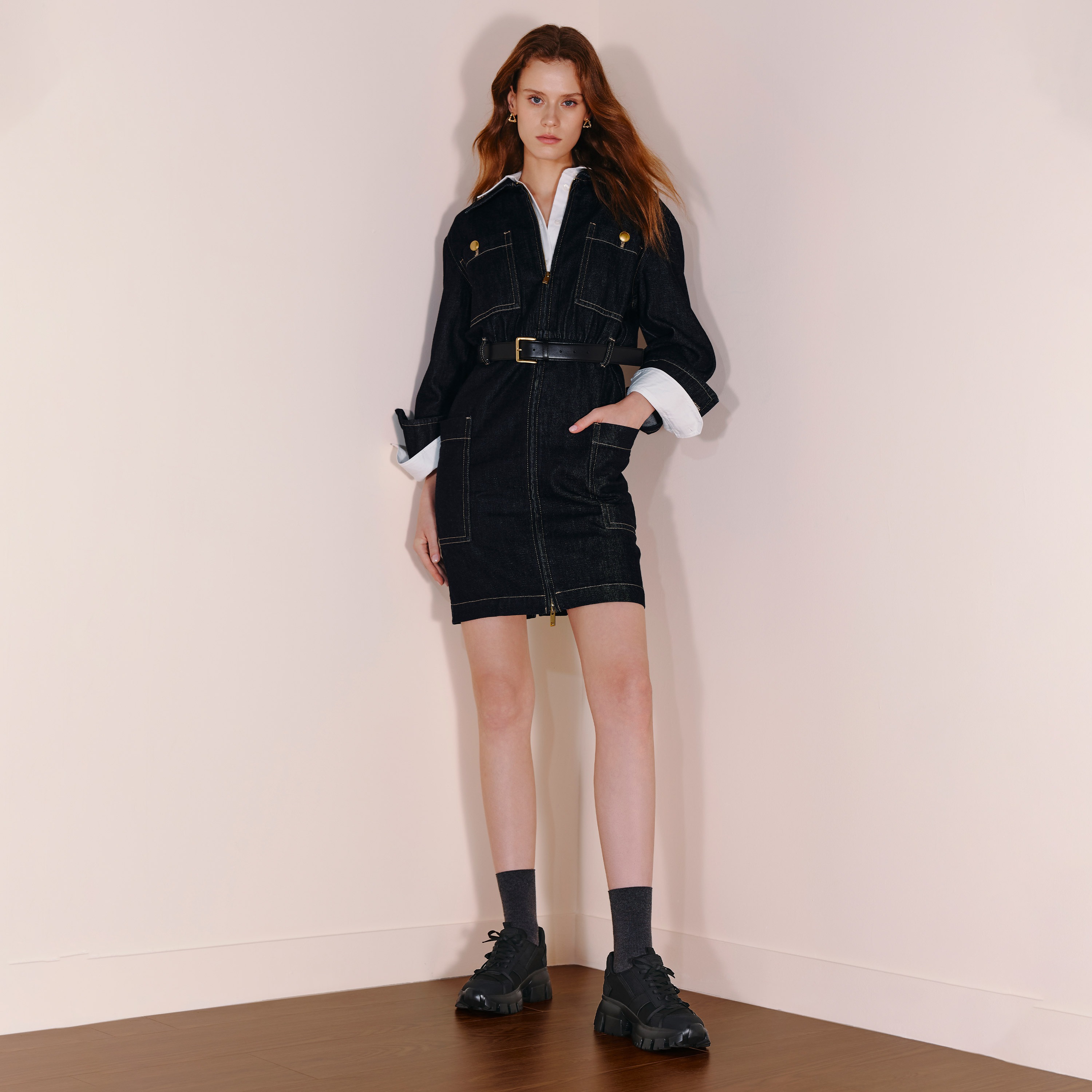 思加图2025秋季新款蝴蝶岛老爹鞋厚底增高运动休闲鞋女鞋ECE90CM5