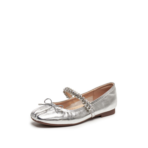 思加图2025秋季新款芭蕾舞鞋玛丽珍鞋平底鞋浅口单鞋女鞋J2991CQ5