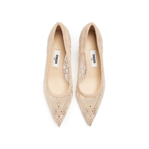 思加图2025秋季新款六芒星仙女风婚鞋高跟鞋浅口单鞋优雅女ECJ04CQ5