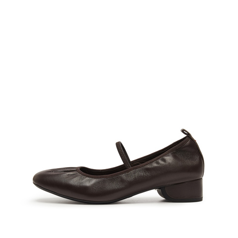 思加图2025秋季新款东京诗集法式玛丽珍鞋粗跟浅口单鞋女鞋EGS05CQ5