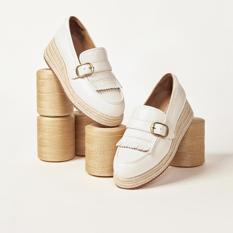 思加图2025秋季新款复古渔夫鞋一脚蹬厚底草编鞋单鞋女鞋H2267CA5