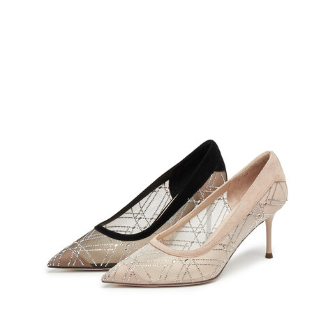 思加图2025秋季新款六芒星仙女风婚鞋高跟鞋浅口单鞋优雅女ECJ04CQ5