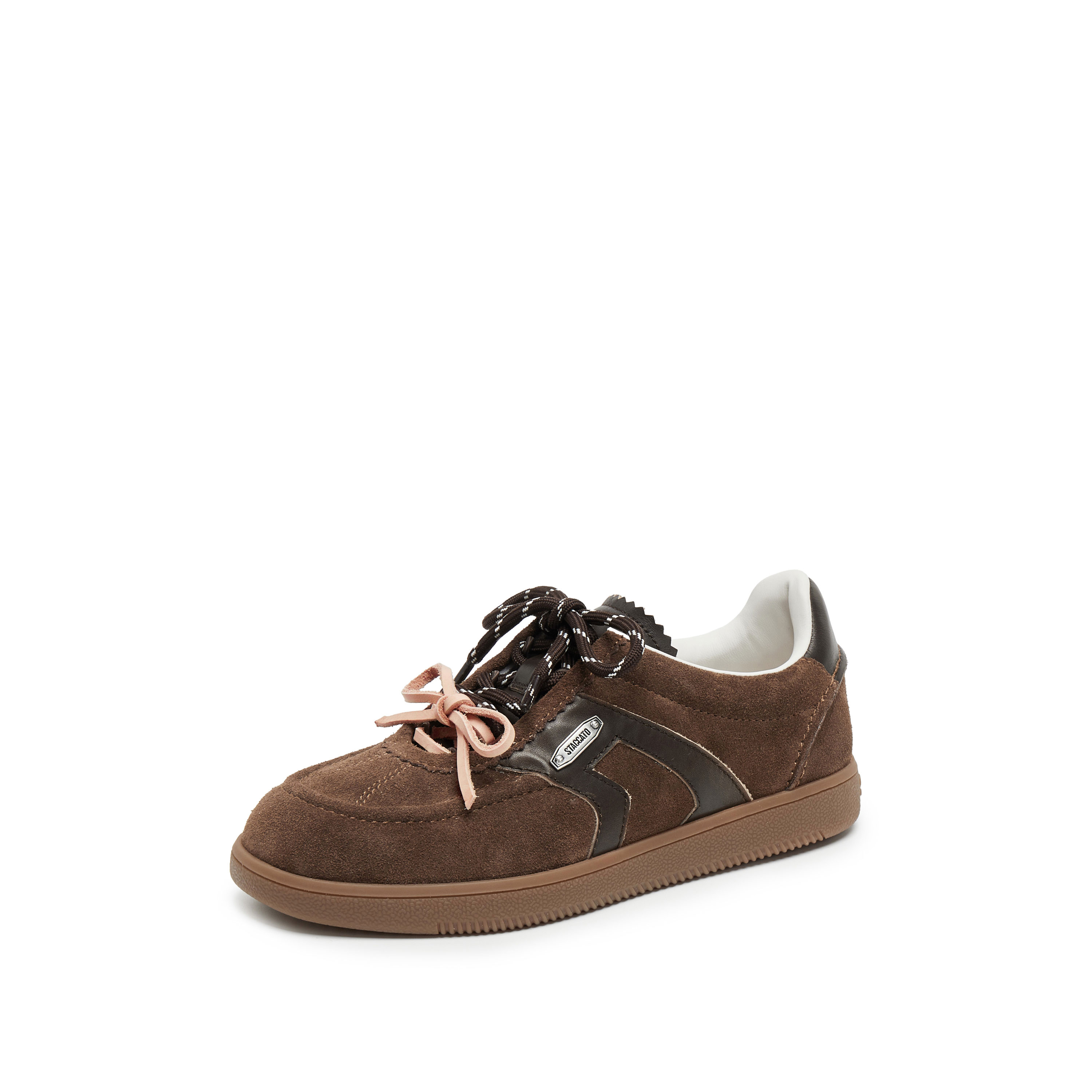 思加图2025秋季新款小音符复古德训鞋运动休闲板鞋女单鞋EE934CM5