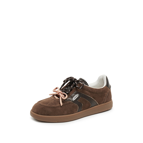 思加图2025秋季新款小音符复古德训鞋运动休闲板鞋女单鞋EE934CM5