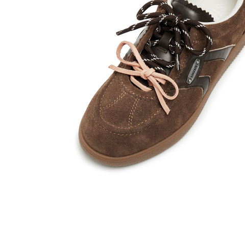 思加图2025秋季新款小音符复古德训鞋运动休闲板鞋女单鞋EE934CM5