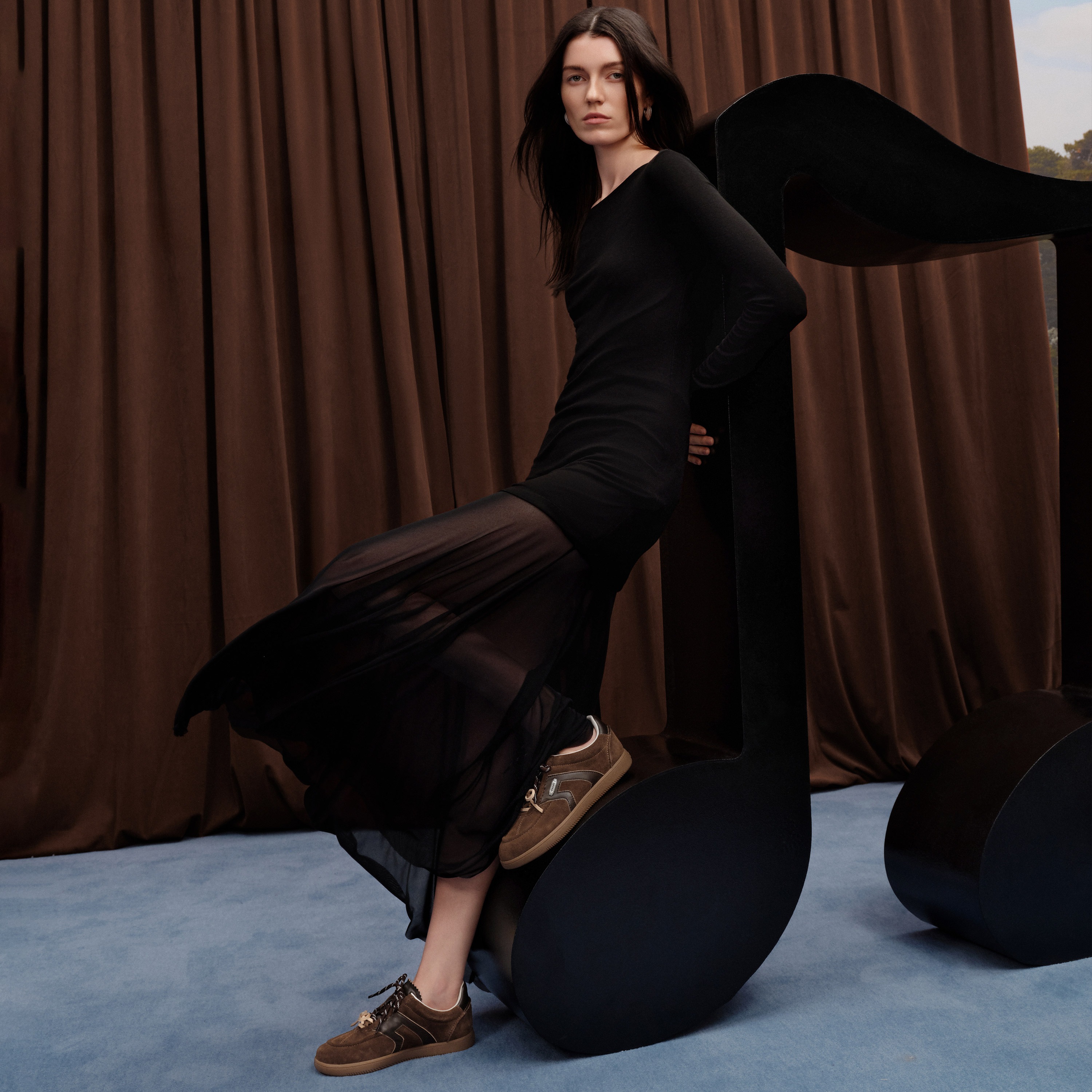 思加图2025秋季新款小音符复古德训鞋运动休闲板鞋女单鞋EE934CM5