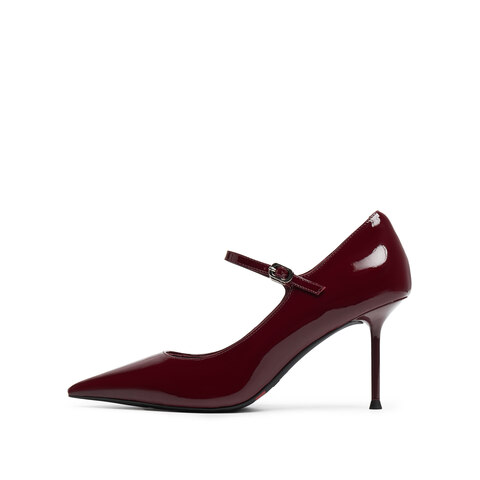 思加图2025秋季新款红玫瑰优雅玛丽珍鞋婚鞋高跟鞋浅口单鞋女H8001CQ5