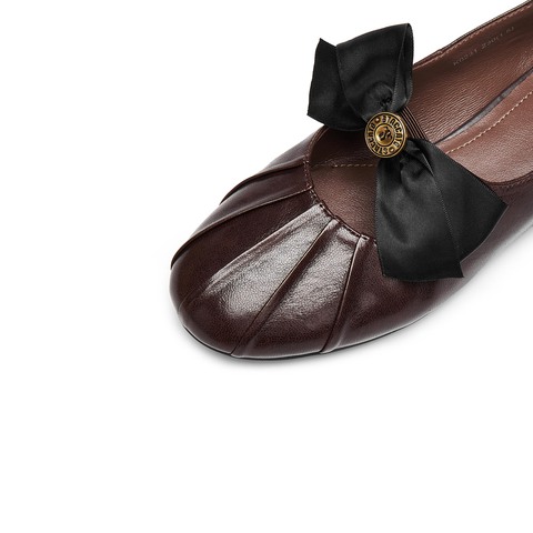 思加图2025秋季新款复古玛丽珍鞋平底鞋单鞋小皮鞋女鞋子K0231CA5