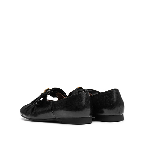 思加图2025秋季新款复古玛丽珍鞋平底鞋单鞋小皮鞋女鞋子K0231CA5