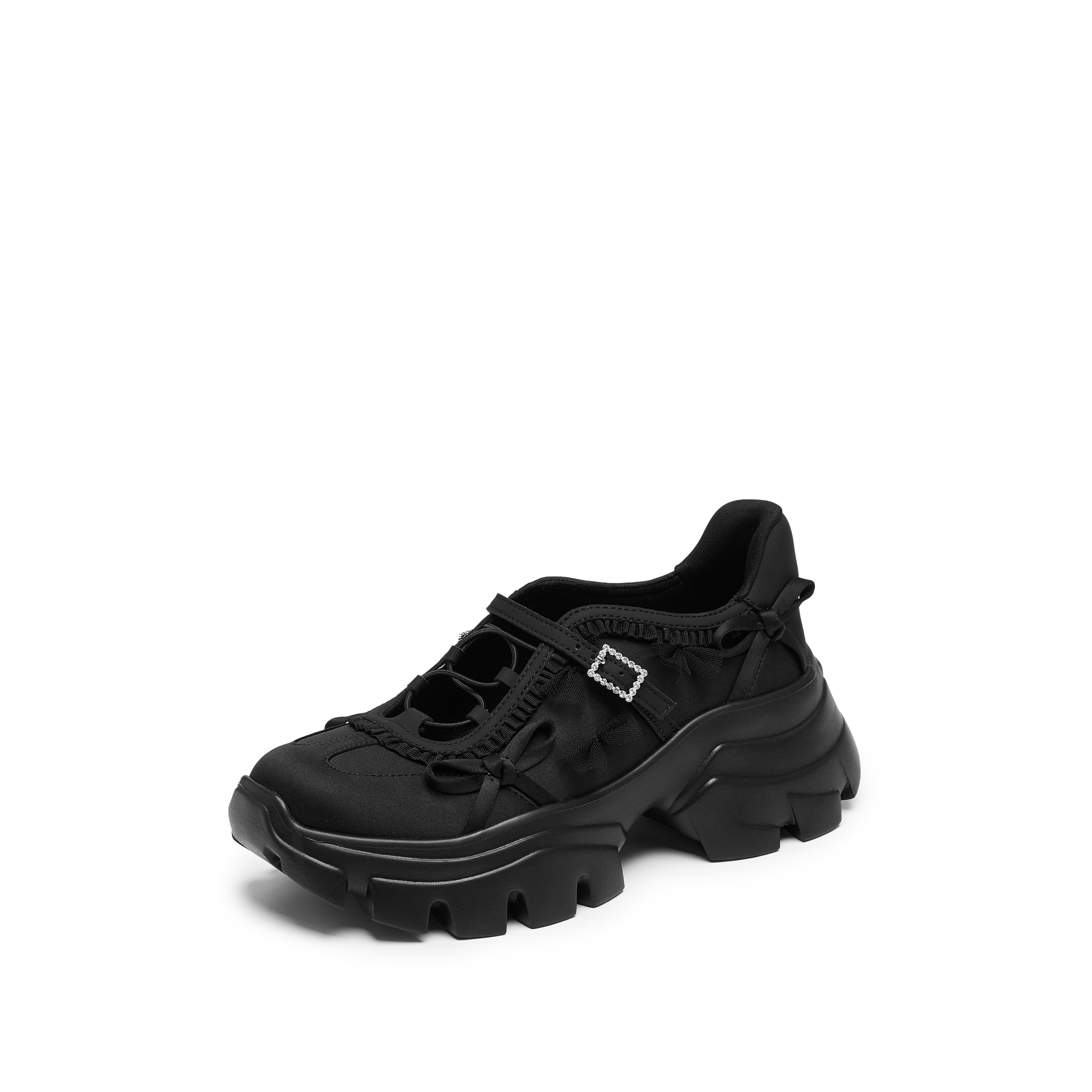 思加图2025秋季新款甜酷玛丽珍鞋厚底增高运动休闲鞋女鞋ECE87CM5