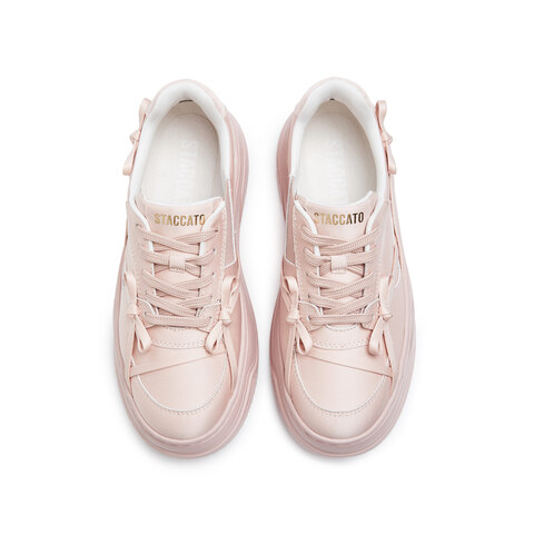 思加图2025秋季新款捕梦蝴蝶小白鞋板鞋厚底增高休闲鞋女EUW27CM5