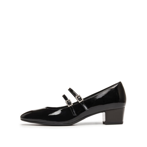 思加图2025秋季新款法式优雅玛丽珍鞋浅口鞋单鞋粗跟女鞋B2318CQ5