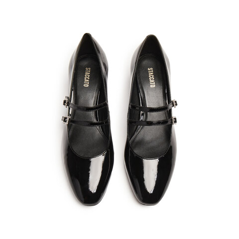 思加图2025秋季新款法式优雅玛丽珍鞋浅口鞋单鞋粗跟女鞋B2318CQ5