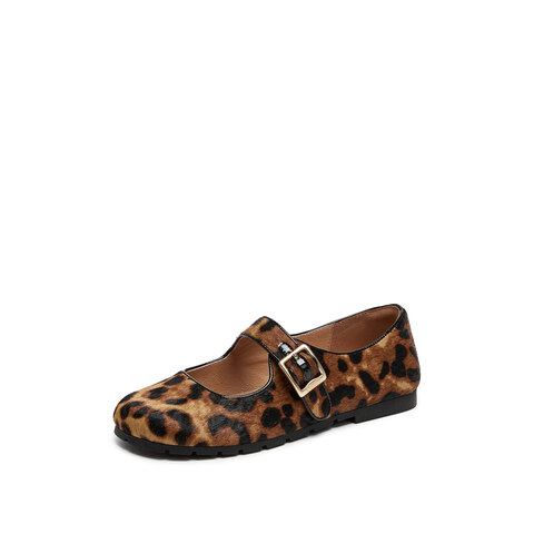 思加图2025秋季新款复古法式玛丽珍鞋平底鞋浅口鞋单鞋女鞋Y2603CQ5