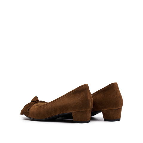 思加图2025秋季新款通勤粗跟单鞋浅口鞋气质尖头女鞋子Y0105CQ5