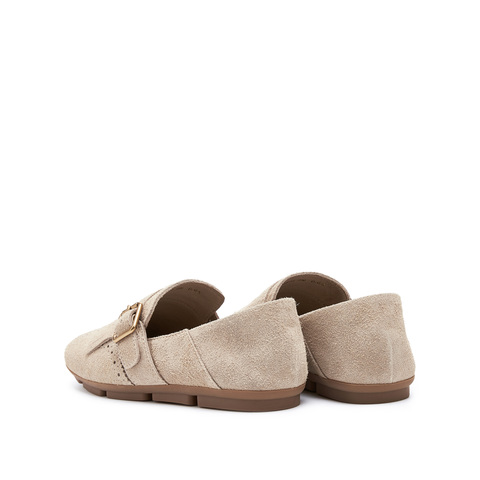 思加图2025秋季新款小刘海英伦风乐福鞋平底鞋一脚蹬女鞋EGZ04CA5