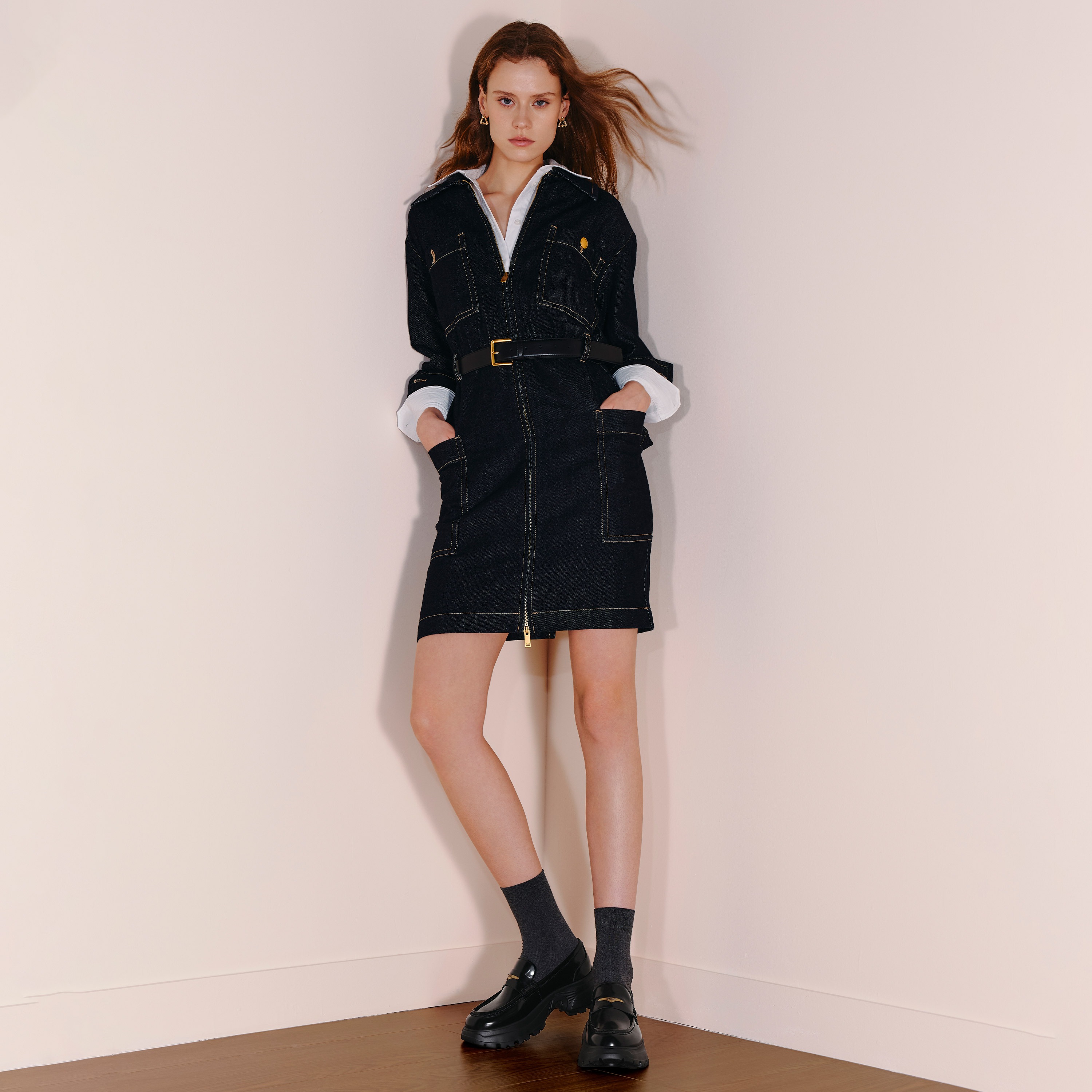 思加图2025秋季新款小海鸥英伦风乐福鞋厚底增高休闲鞋女EFU46CA5