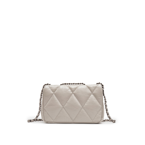 思加图2025秋季新款通勤绗缝包小方包菱格链条包单肩包包X8263CX5