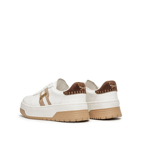 思加图2025秋季新款补丁鞋板鞋厚底增高小白鞋休闲鞋女鞋EUW01CM5