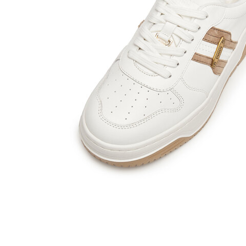 思加图2025秋季新款补丁鞋板鞋厚底增高小白鞋休闲鞋女鞋EUW01CM5