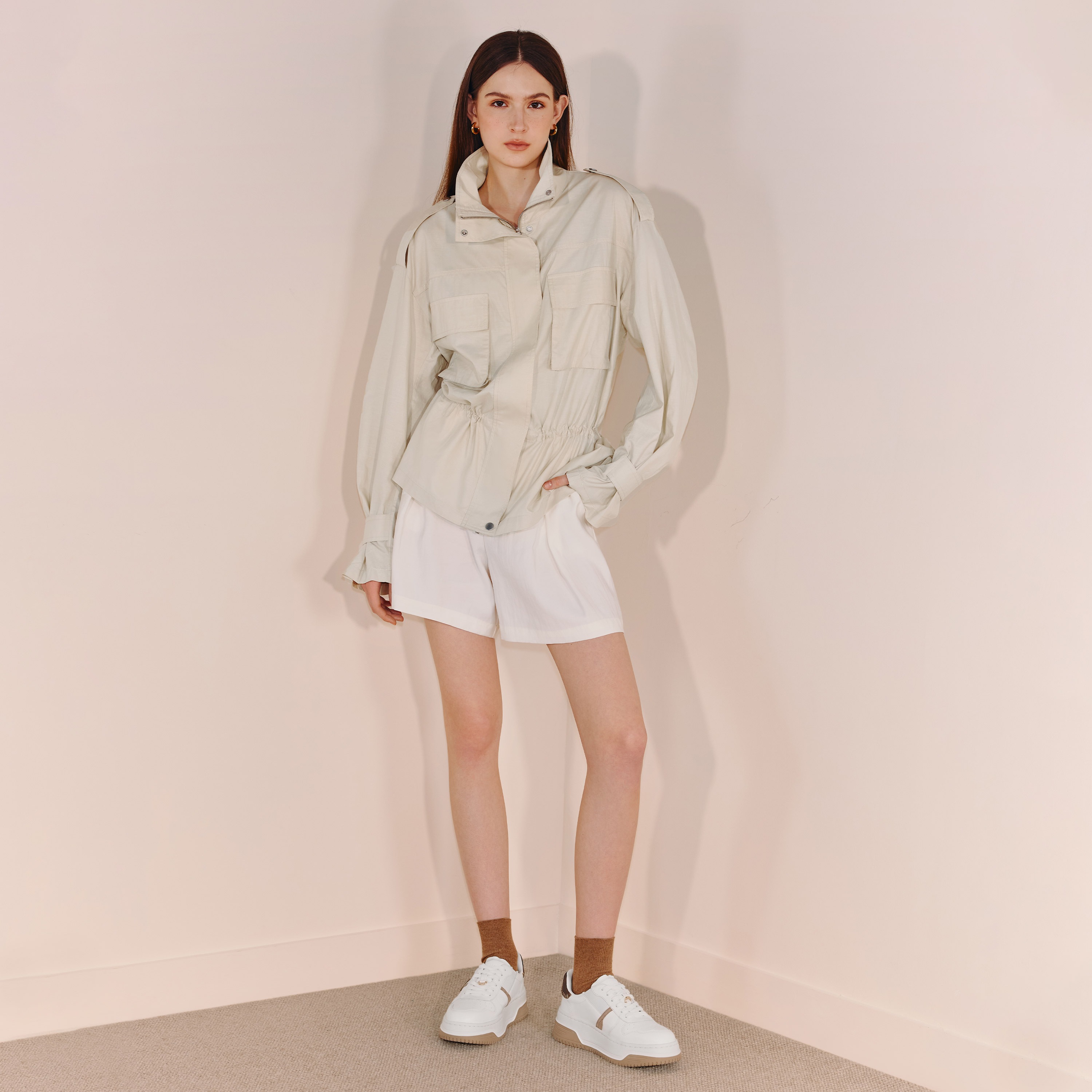 思加图2025秋季新款补丁鞋板鞋厚底增高小白鞋休闲鞋女鞋EUW01CM5