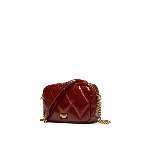 思加图2025秋季新款通勤小方包绗缝包菱格链条包单肩斜挎包X8262CX5