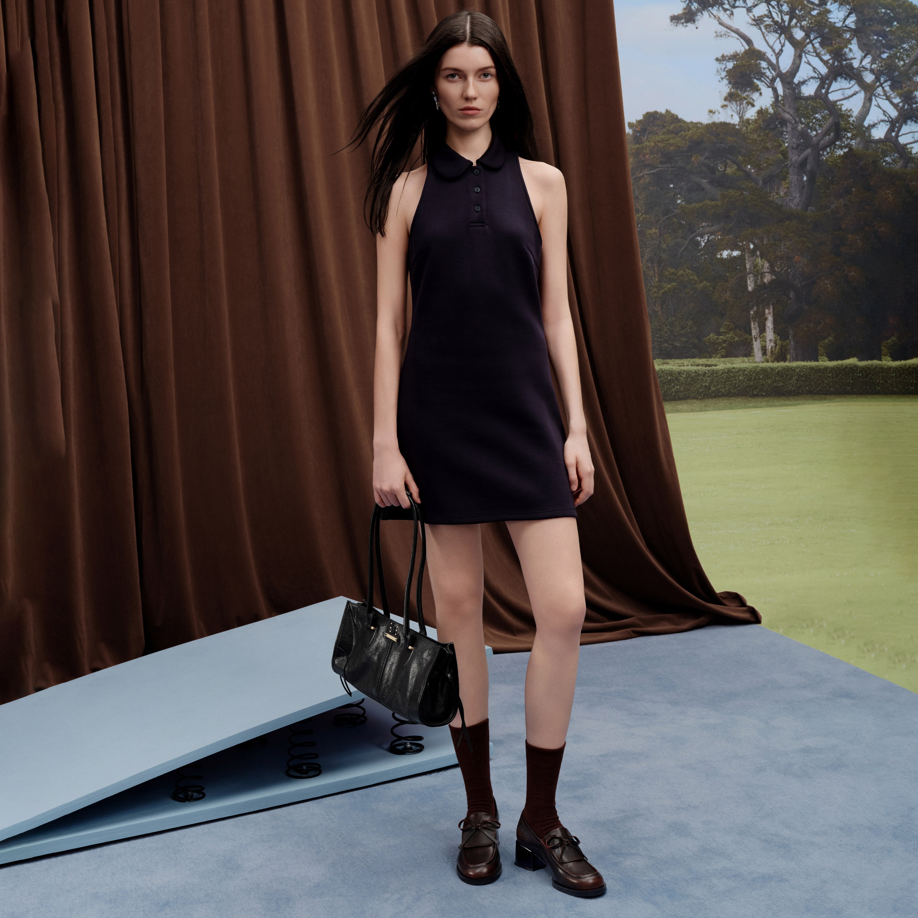 思加图2025秋季新款旧书签腋下包手提包大容量单肩包女包X8276CX5