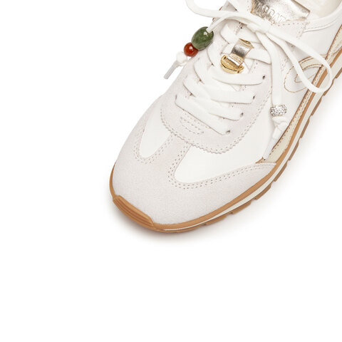 思加图2025秋季新款抹茶拿铁阿甘鞋德训鞋运动休闲鞋女鞋EHR21CM5