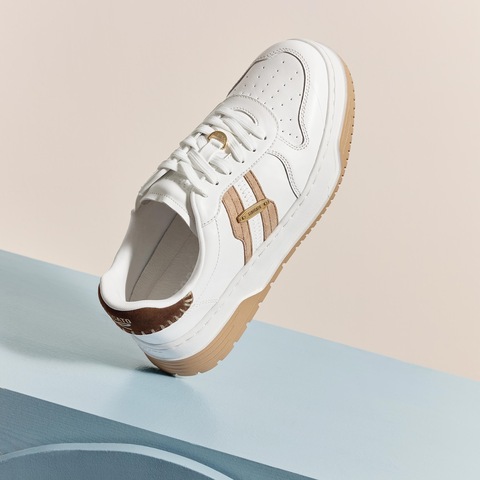 思加图2025秋季新款补丁鞋板鞋厚底增高小白鞋休闲鞋女鞋EUW01CM5