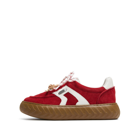 思加图2025秋季新款小音符小白鞋板鞋厚底运动休闲鞋女鞋EPC08CM5