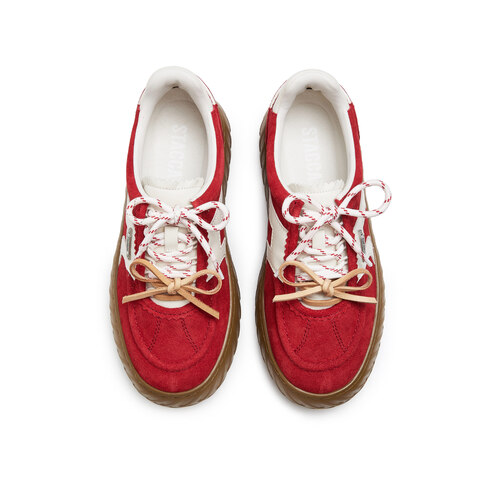 思加图2025秋季新款小音符小白鞋板鞋厚底运动休闲鞋女鞋EPC08CM5