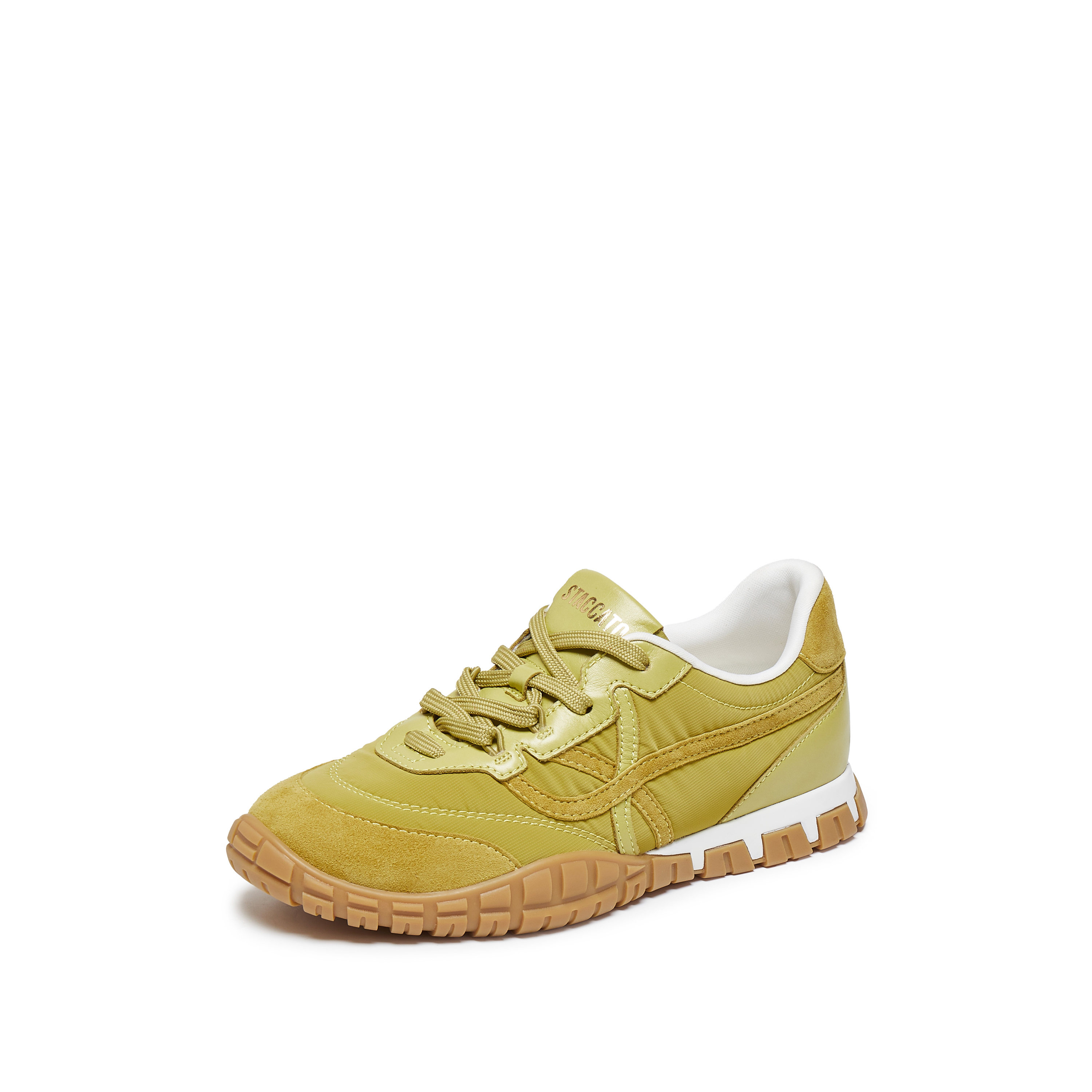 思加图2025秋季新款华芙鞋复古德训鞋运动休闲鞋透气女鞋EHV02CM5