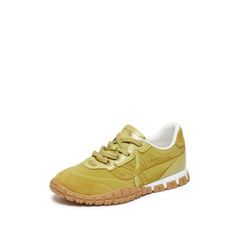 思加图2025秋季新款华芙鞋复古德训鞋运动休闲鞋透气女鞋EHV02CM5