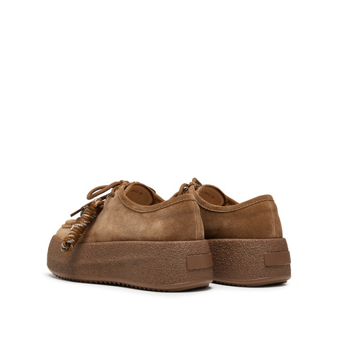 思加图2025秋季新款复古运动休闲鞋厚底增高深口鞋女单鞋J0261CM5