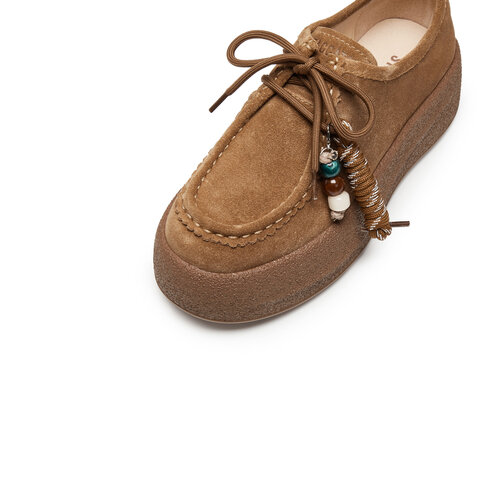 思加图2025秋季新款复古运动休闲鞋厚底增高深口鞋女单鞋J0261CM5