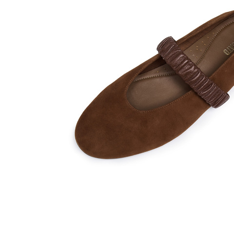 思加图2025秋季新款复古玛丽珍鞋平底鞋芭蕾舞鞋单鞋女鞋EA923CQ5