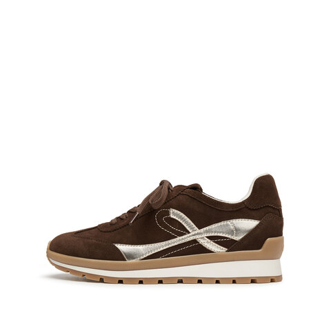 思加图2025秋季新款抹茶拿铁阿甘鞋德训鞋运动休闲鞋女鞋EHR21CM5