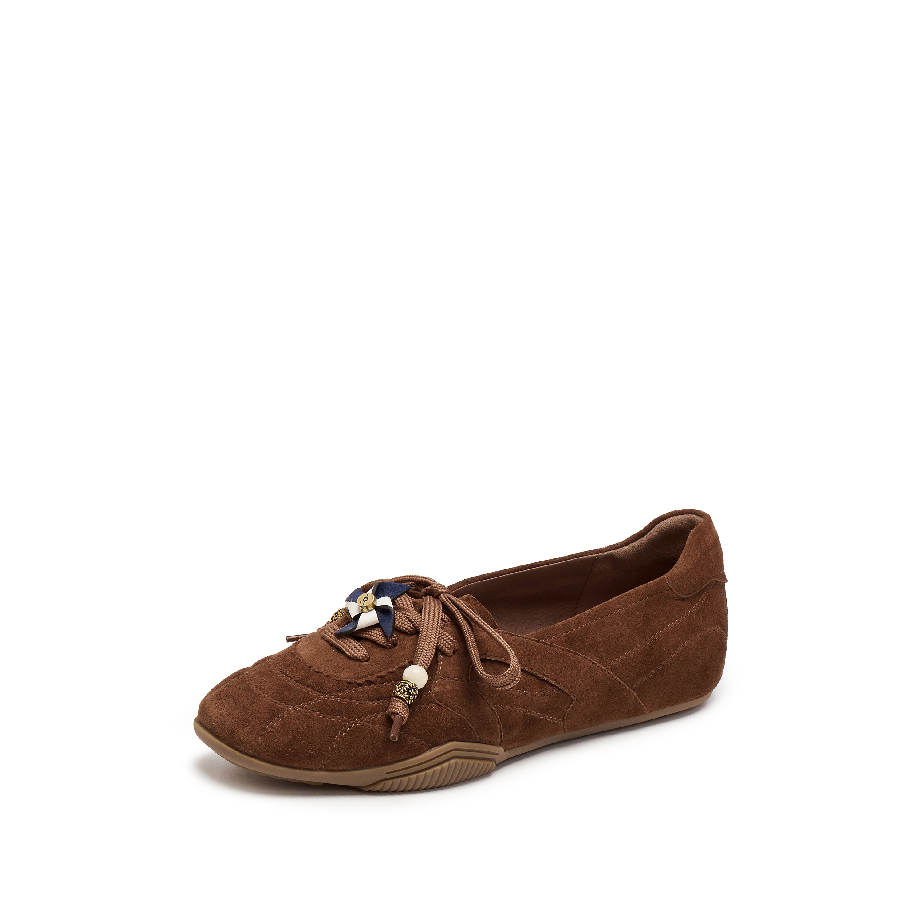 思加图2025秋季新款复古芭蕾舞鞋平底鞋单鞋女鞋子Y2661CA5